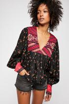 Lady Lou Printed Blouse By Free People